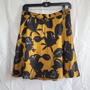 THE LIMITED Gold and Black Skirt, Size 2